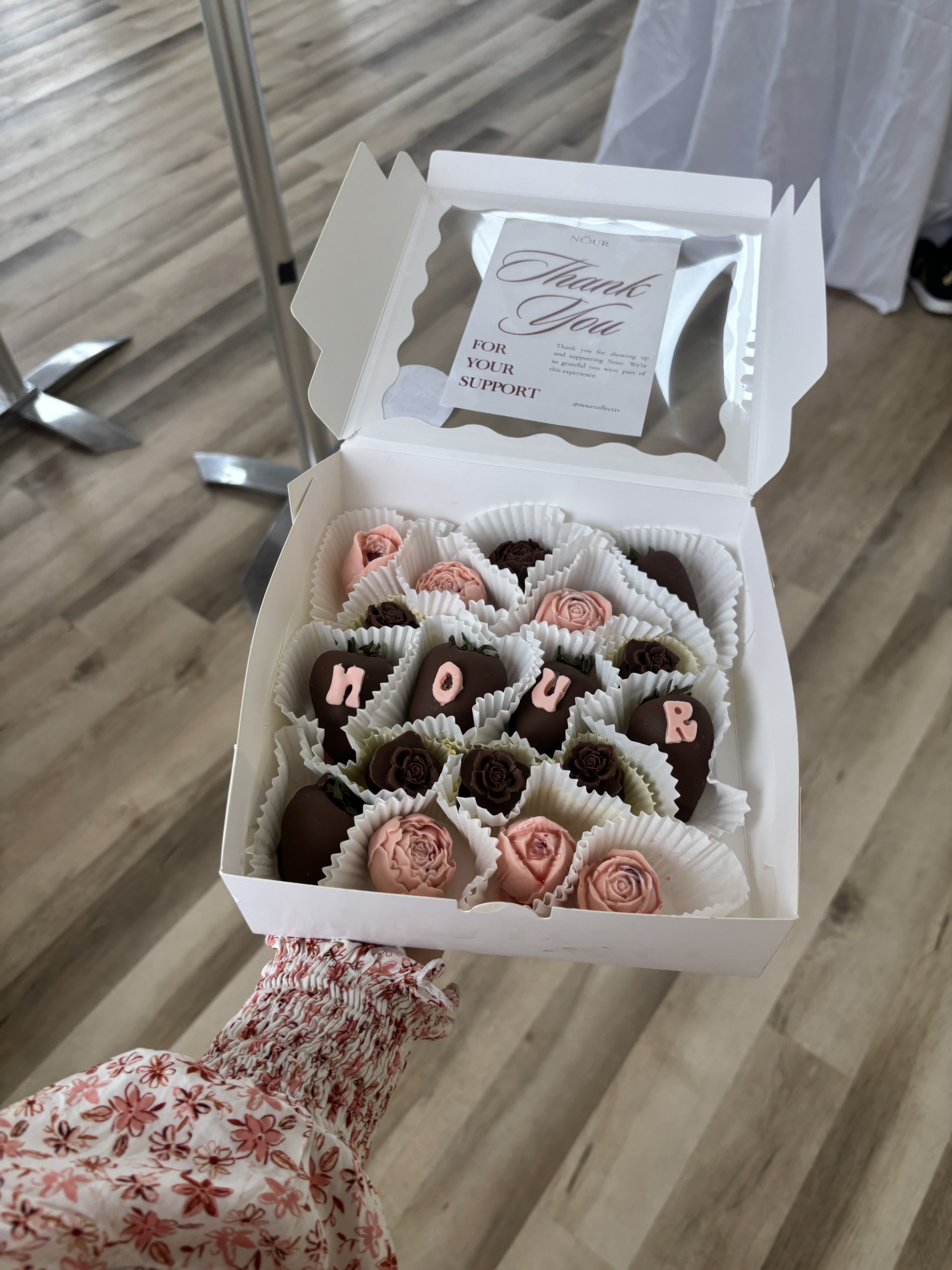 Nour thank you chocolates and treats