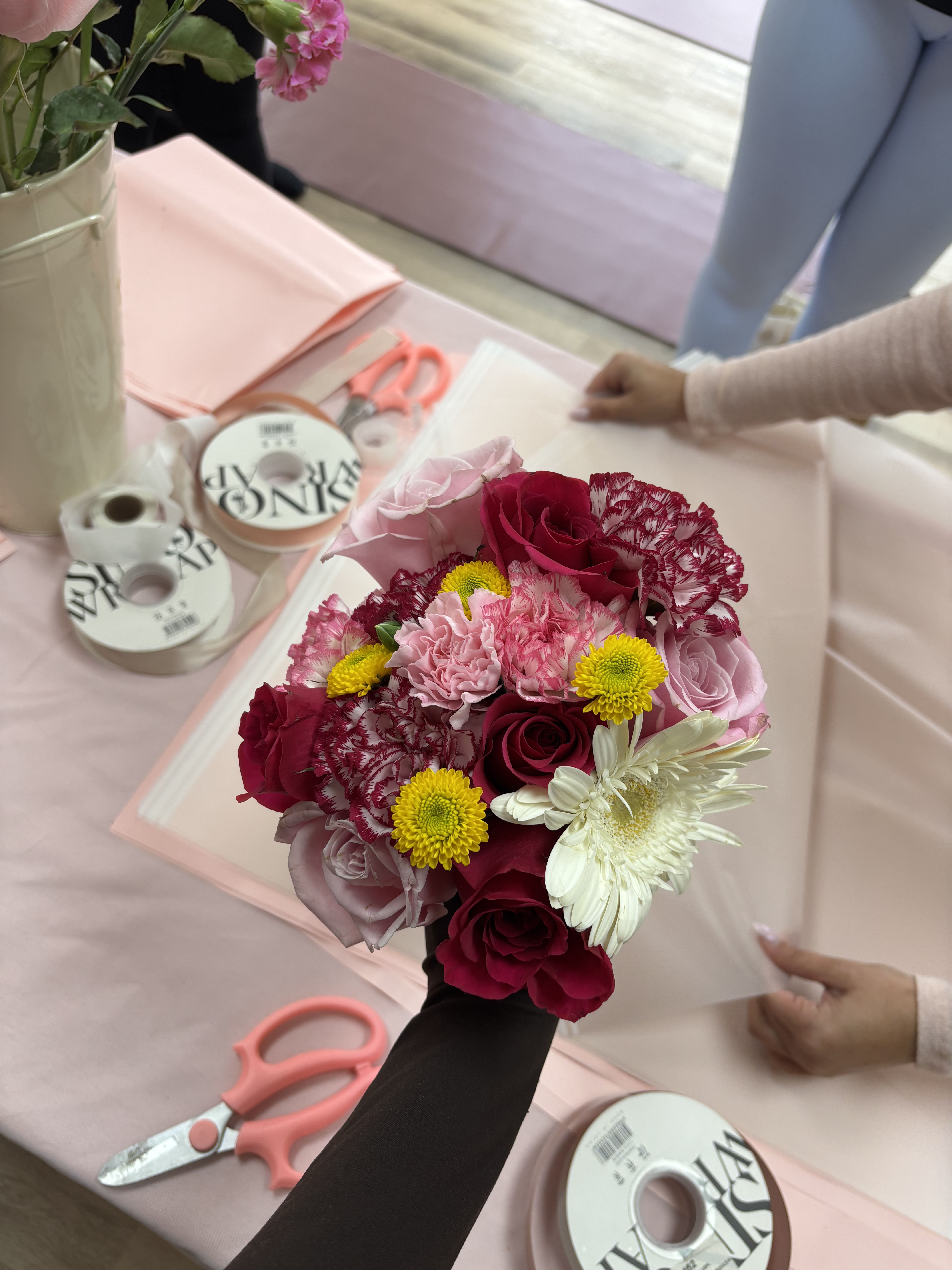 Beautiful finished flower bouquet