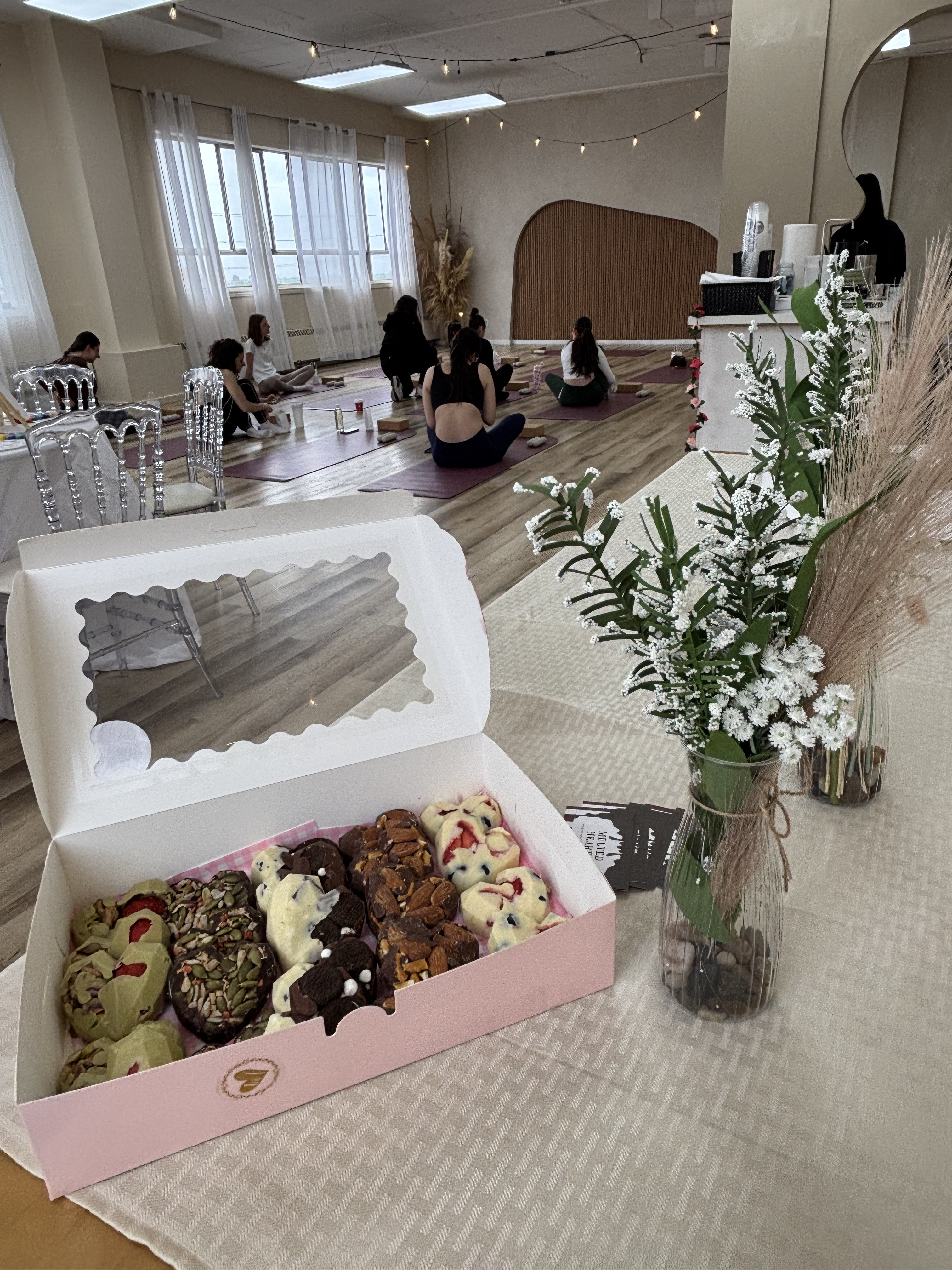 Event treats and studio setup